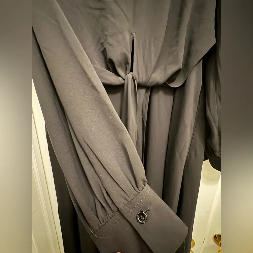 NWT BOSS Black Long Sleeve Dress - Picture 3 of 7